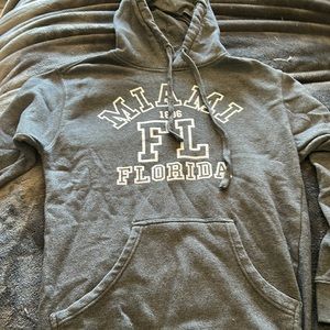 Miami Florida Gray Hoodie